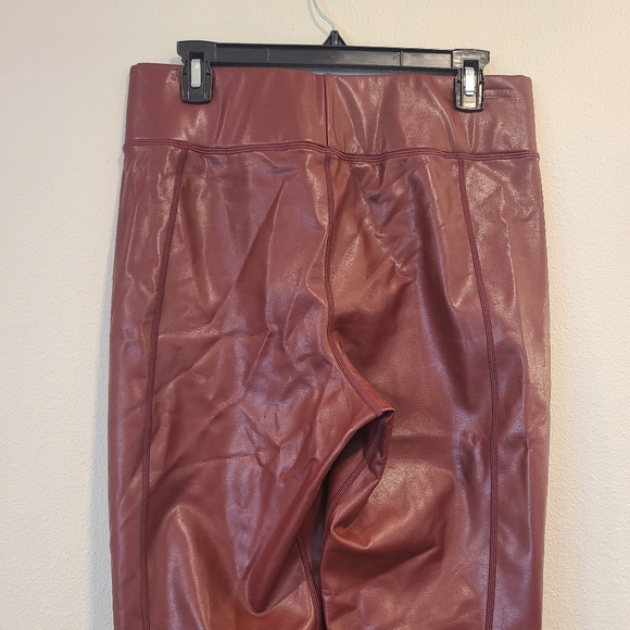 A.L.C. Emile Faux Leather Zip Ankle Claret Leggings -NWT - Picture 6 of 7